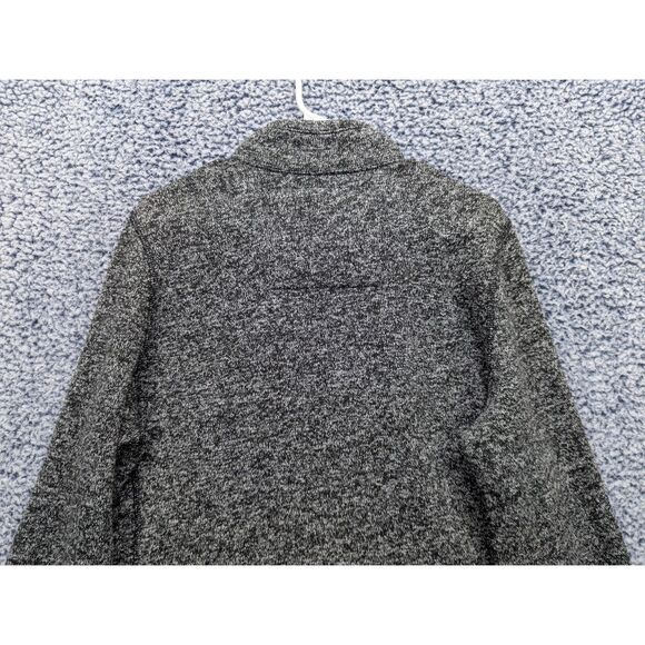 Abercrombie 1/4 Zip Pullover Mens M Fleece Lined Sweater Jacket Preppy Gray - Picture 6 of 11